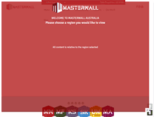 Tablet Screenshot of masterwall.com.au
