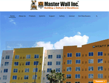 Tablet Screenshot of masterwall.com
